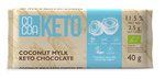 Keto Kokos Schokolade mit MCT-Öl ohne Zuckerzusatz Bio 40 g – Cocoa