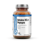 Betain + Pepsin glutenfreies Nahrungsergänzungsmittel 60 Kapseln - PHARMOVIT (Clean Label)