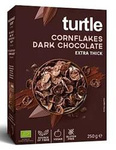 Glutenfreie dunkle Cornflakes mit Schokoladenüberzug BIO 250 g