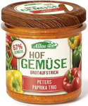 Gemüsepaste mit drei Arten von Paprika glutenfrei BIO 135 g