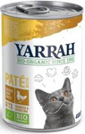 Katzenfutter für Erwachsene, Hühnerpastete mit Spirulina und Algen BIO 400 g - Yarrah