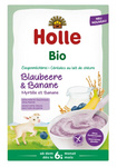 Bio Heidelbeer-Bananen Milch-Reisbrei ohne Zuckerzusatz, glutenfrei, ab 6 Monaten, 200 g – Holle