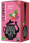 Schwarzer Tee aus Fairem Handel mit schwarzer Johannisbeere, Himbeere und Erdbeere Bio (20 x 2 g) 40 g