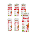 SET 6 x Glutenfreier zuckerfreier Mandeldrink BIO 1l