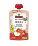 Quetschmus Rote Biene (Apfel - Erdbeere) ohne Zuckerzusatz ab dem 8. Monat Demeter Bio 100 g – Holle