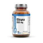 Glycin (850 mg) glutenfreies Nahrungsergänzungsmittel 60 Kapseln - PHARMOVIT (CLEAN LABEL)