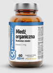 Bio-Kupfer (2 mg) glutenfreies Nahrungsergänzungsmittel 60 Kapseln - Pharmovit (clean label)