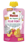 Birnen-Pony Quetschmus (Birne - Pfirsich - Himbeere - Dinkel) ohne Zuckerzusatz ab dem 8. Monat Demeter Bio 100 g – Holle