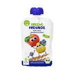 Apfel - Birne - Heidelbeere - Dinkelmousse ohne Zuckerzusatz ab 6 Monaten BIO 100 g - Freche Freunde