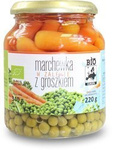 Karotten in Marinade mit Erbsen im Glas BIO 340 g (220 g)