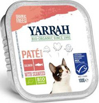 Bio Katzenfutter Pastete mit Lachs und Algen 100 g – Yarrah