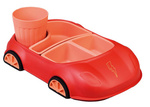 Kindergeschirr-Set rotes Auto – Chic-Mic