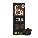 Dunkle Schokolade 70 % Bio 40 g – Cocoa
