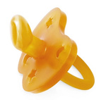 Anatomischer Schnuller aus Naturkautschuk Sterne/Mond 3–36 Monate – Hevea