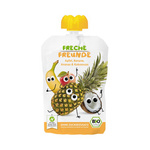 Glutenfreies Apfel - Banane - Ananas - Kokosnuss Mousse ab 6 Monaten BIO 100 g - Freche Freunde