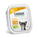 Yarrah Bio Hundefutter Paté mit Huhn und Meeresalgen, getreidefrei, 150 g