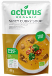 Bio scharfe Curry-Suppe mit Kokoscreme und Shiitake-Pilzen, 400 g – Acticus