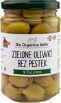 Grüne Oliven ohne Kerne in Salzlake BIO 280 g (160 g) (Glas)