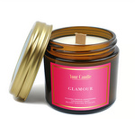 Glamour duftende Sojakerze mit Holzdocht 120ml - Your Candle