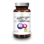 Magnesium (Magnesiumcitrat) + Vitamin B6 Nahrungsergänzungsmittel 120 Kapseln (97,5 mg + 1,4 mg) – Soul Farm