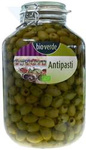 Grüne Oliven ohne Kerne mit Kräutern in Öl BIO 4,55 kg (Glas)