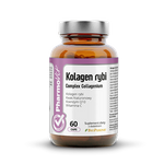 Kollagen-Fisch-Komplex glutenfrei Nahrungsergänzungsmittel 60 Kapseln 38,76 g - Pharmovit (clean label)