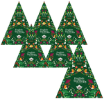 SET 6 x BIO-Pyramiden-Adventskalender (Green Trangular - 13 Teesorten) (25 x 2 g) 50 g English Tea Shop Organic