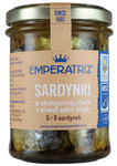 Europäische Sardinen in nativem Bio-Olivenöl extra 190 g (133 g) (Glas) - Emperatriz