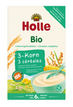Holle Bio Vollkorn-3-Korn-Brei glutenfrei, ohne Zuckerzusatz, ab dem 6. Monat, 250 g