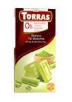 Weiße Schokolade mit Matcha-Tee ohne Zuckerzusatz glutenfrei 75 g - Torras