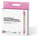 Rosa Bambus-Wattestäbchen 100 Stück – The Humble